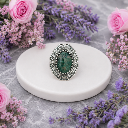 Серебряное кольцо Любава